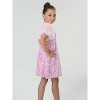 2Bunnies Girls' Christmas New Year Holiday Party Sequin Dress Fur Puff Sleeve - 3 of 4