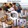 WeChef 30 Pcs Menu Covers 8.5x11" 3 Page 6 View & 4.25x11" Half Page Wine List - 3 of 4