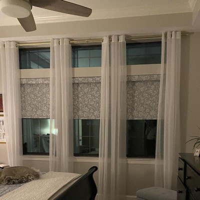 1pc 59x132 Sheer Soho Window Curtain Panel White - Window Curtainworks :  Target