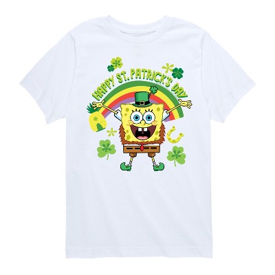 Spongebob Squarepants Happy St Patricks Day Short Sleeve Graphic T Shirt White T Target