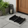 HomeRoots 13" X 16" Black Outdoor Rubber Boot Scraper - 2 of 4
