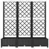 vidaXL Garden Planter Black Polypropylene Medium Planters - 4 of 4