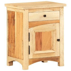 vidaXL Bedside Cabinet 15.7"x11.8"x19.7" Solid Reclaimed Wood - 1 of 4
