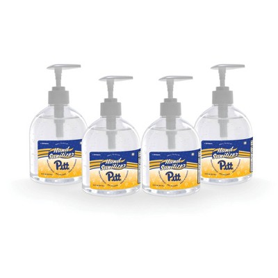 NCAA Pitt Panthers 16oz Pump Top Hand Sanitizer - 4pk