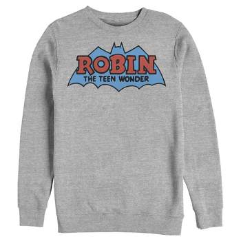 Men's Batman Logo Boy Wonder Robin Sweatshirt
