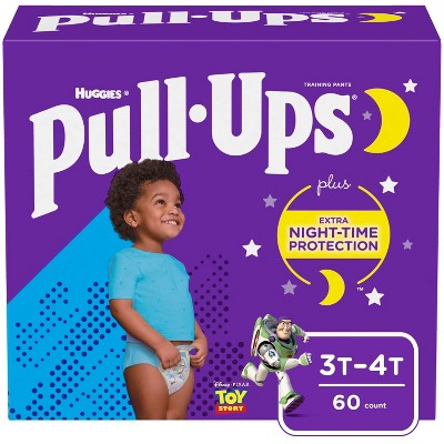 Huggies Pull Ups Boys' Night-Time Training Pants Super Pack - 3T-4T (60ct)