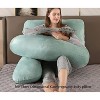 LISM Pregnancy Pillows for Sleeping,Full Body Maternity Pillow with Removable - 4 of 4