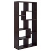 TOAOTBNBO Geometric Bookcase with 8 Open Stroage Compartment, Library Tall Bookshelves for Display Solid Wood Book Shelf - 2 of 4