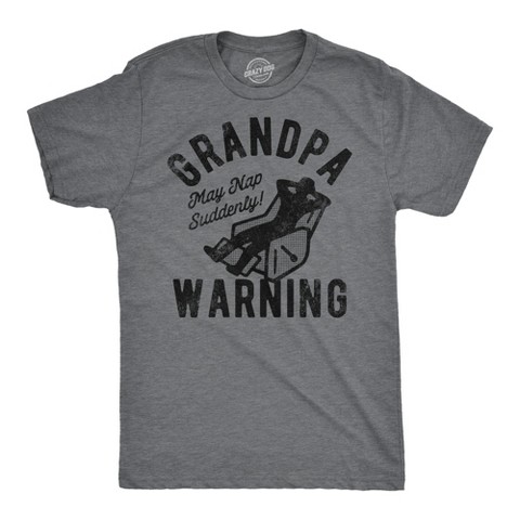 Мужские футболки Crazy Dog T-Shirts, Inc. Mens Funny T Shirts Grandpa Warning Sarcastic Fathers Day Tee for Men - Crazy Dog Men's T Shirt Gift for Dad Dark Grey XXL
