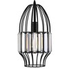 CWI Lighting Alethia 1 Light Down Mini Pendant With Black Finish - 2 of 4