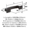Amerock Incisive 3 Inch (76mm) Cabinet or Furniture Pull - 4 of 4