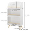 AZL1 Life Concept Decorative Bookshelf Three Tier Kids Book Rack Natural Wood Book Display Shelf for Children, White, 19.68"*9.44"*37.4" - 3 of 4
