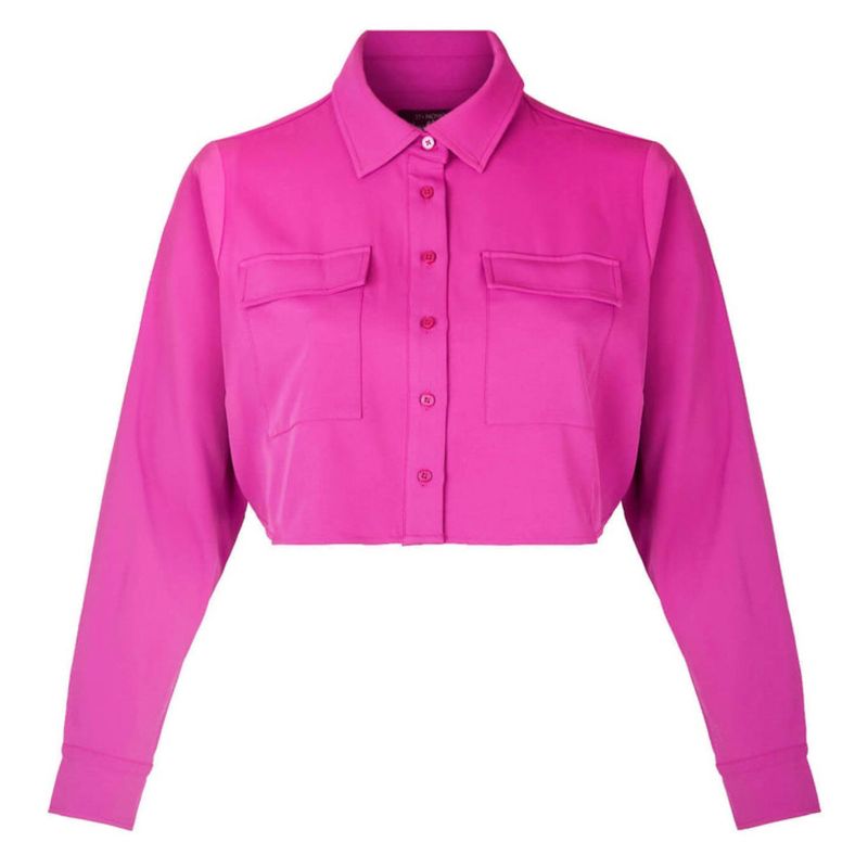 11 Honoré Collection Women's Cropped Button-up Blouse, 1 of 5