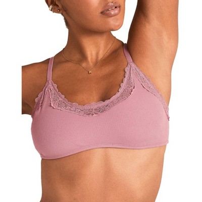 Adore Me Women's Rib Wireless Scoop Bralette