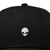 Dalix Lil Alien Embroidered Cotton Cap Outdoor Space Nature Dad Hat Mens - 2 of 4