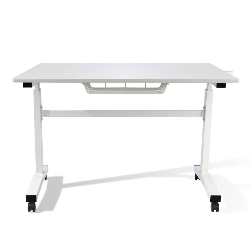 Sit and Stand Adjustable Height Desk with Casters - Atlantic, 1 of 4
