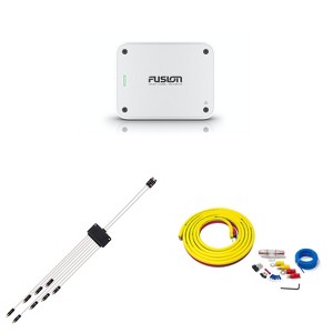 Fusion MS-AP41200 150w per channel RMS @4ohm Apollo 4 Channel Marine Amplifier with Fusion RCA Cable Dual Female To 8-way Male Splitter and 3 Meter... - 1 of 4