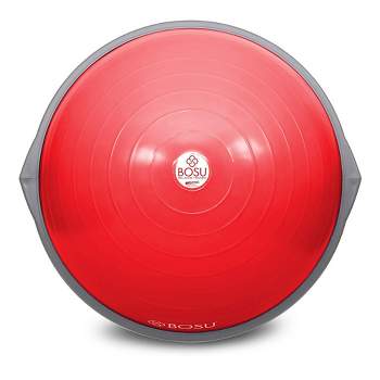 Bosu 65-Centimeter Dynamic Non-Slip Travel-Size Home Gym Workout Balance Ball Pod Trainer for Strength and Flexibility, Red