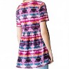 Women's Aztec Short Sleeve V-neck Top - HEIMISH USA M - 4 of 4