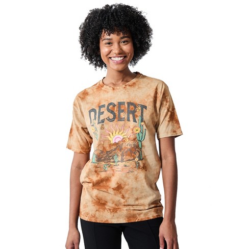 Desert Sunset Women’s Cloud Wash Crew Neck Short Sleeve T-shirt - image 1 of 3