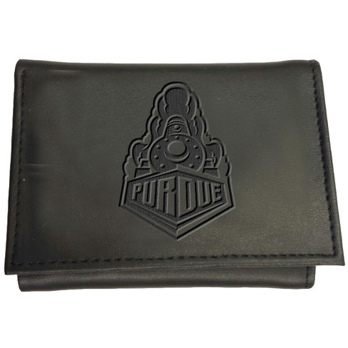 Evergreen Ncaa Purdue Boilermakers Black Leather Trifold Wallet ...