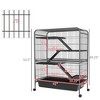 53.5"H Small Animal Cage 5-Level Metal Ferret Cage for Rabbits - 3 of 4