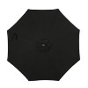 9' x 9' Mirage II Market Patio Umbrella with Auto-Tilt Black - Island Umbrella: Outdoor, Wind Vent, UV Protection - 4 of 4
