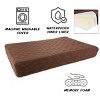 Waterproof Dog Bed - 2-Layer Memory Foam Pet Pad with Removable Machine Washable Cover - 30x21 Crate Mat for Dogs or Puppies by PETMAKER (Brown) - image 3 of 4