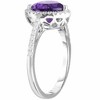 Pompeii3 8mm Heart Amethyst & Diamond Ring in 14k White Gold - 2 of 4