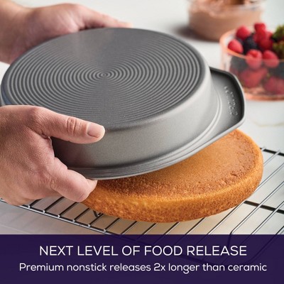 Circulon 9-Inch Gray Nonstick Round Aluminum Cake Pan