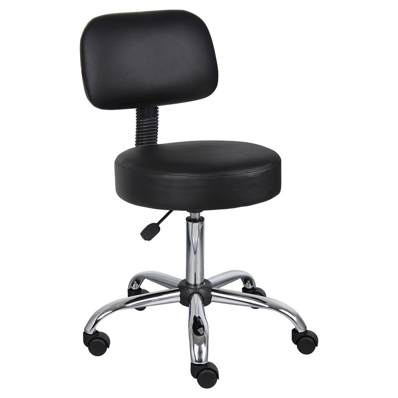 Medical Stool with Back Cushion - Boss Office Products, 1 of 7