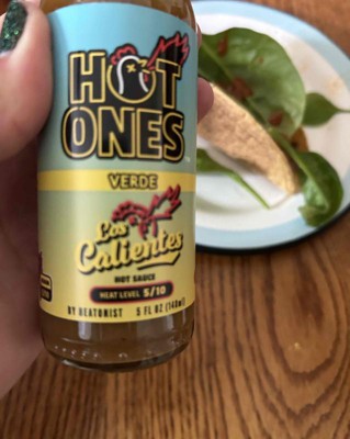 Hot Ones Los Calientes Verde Sauce – 5 Oz Bottle, Tangy & Spicy Marinade