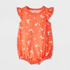 Baby Girls' Printed Ruffle Romper - Cat & Jack™ - 1 of 3