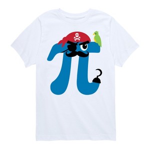 Boys' - Instant Message - Pirate Pi Symbol Short Sleeve Graphic T-Shirt - 1 of 4