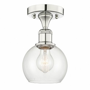 Athens - 1 Light Semi-Flush Mount In Industrial Style-8.88 Inches Tall and 6 Inches Wide - 1 of 1