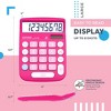 CATIGA 8-Digit Desktop Calculator, Solar Power, Large LCD, Big Buttons, 4-Function for Home, Office, School, Business, CD-8185 - 2 of 4