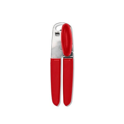 OXO Stainless Steel Soft Handle Can Opener Red: Manual Kitchen Tool, Hand Wash, Freestanding, Lifetime Warranty