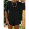 Imily Bela Women's Summer Jumpsuit, Casual Short-Sleeve, Round Neck, One-Piece with Pockets - 2 of 4