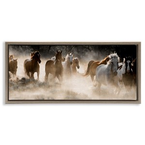 Stupell Industries Striking Horse Herd Galloping, 25" x 11" - 1 of 4