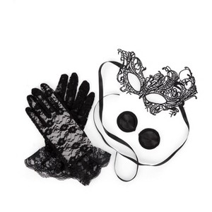 Memoi 3 Piece Women's Midnight Special Fantasy Play Set Black One Size - 1 of 1