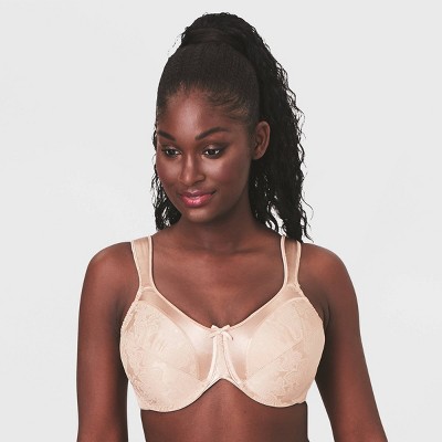 Bali Women's Satin Tracings Underwire Minimizer Bra 3562 - Beige 34d :  Target