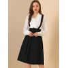 INSPIRE CHIC Women's High Waist Overall Corset Skater Suspender Dresses - 2 of 4
