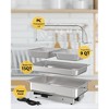 9QT Electric Chafing Dish Set for Buffet with Temperature Control, Roll Top Stainless Steel Buffet Food Warmers for Catering and Parties - 3 of 4