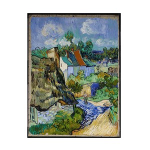 Canvas Wall Art - Masters Collection 'Houses At Auvers Vincent Van Gogh' Wall Art for Living Room, Bedroom, or Office Décor by Trademark Fine Art - 24 - 1 of 4