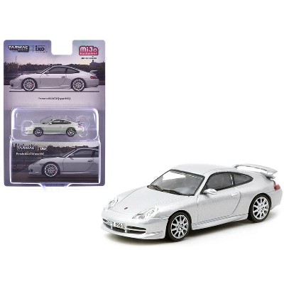Porsche 911 GT3 (996) Silver Metallic "Global64" Series 1/64 Diecast Model Car by Tarmac Works