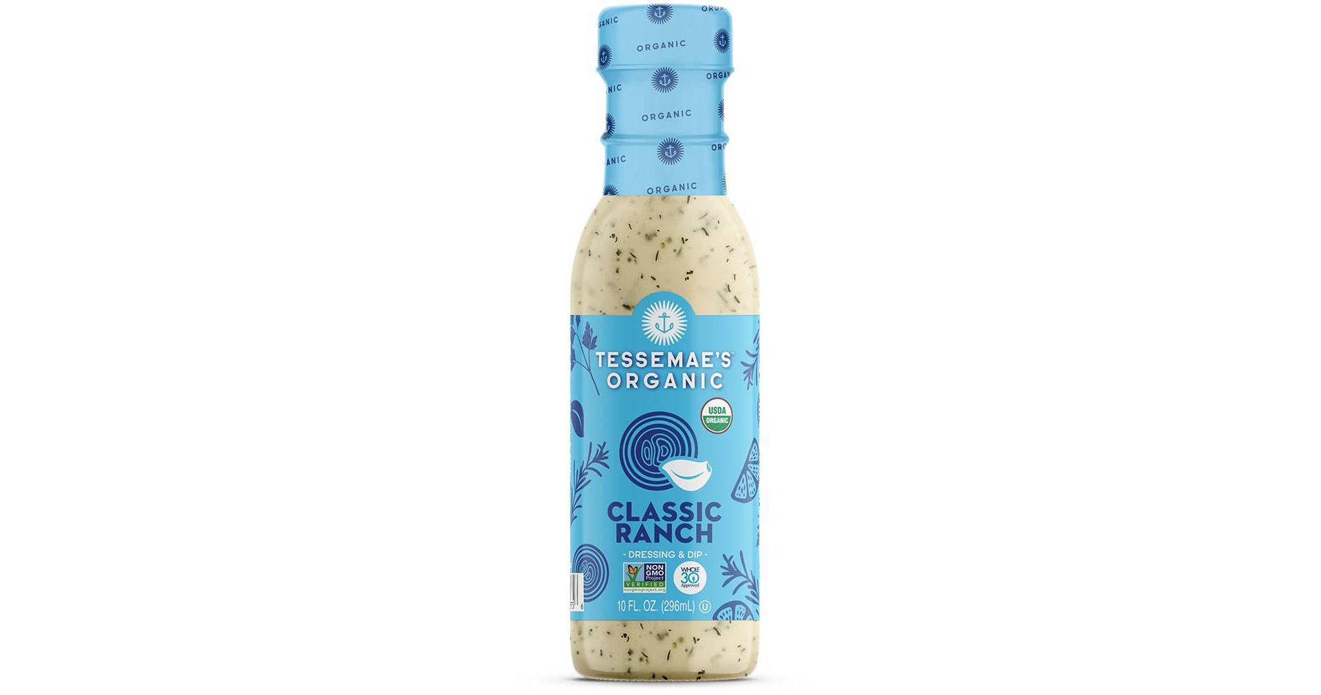 Tessemae's Organic Gluten Free Classic Ranch Dressing - 10 fl oz