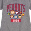 Girls' - Peanuts - Peanuts Crew Athletic Graphic Short Sleeve Fleece Dress - 2 of 4
