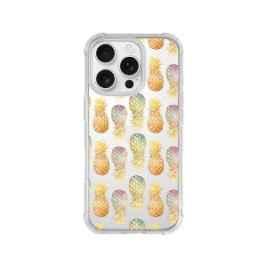 Centon iPhone 16 'Golden Pineapple' Printed Pro Case Tough Edge - Clear: Cell Phone Accessory - 1 of 3