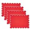 Saro Lifestyle Scalloped Hem Placemat (Set of 4) - 3 of 4