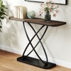 Bekrvio 47.4" Farmhouse Console Table - Rustic Entryway Table with Black Metal Frame | Narrow Sofa Table for Living Room, Hallway, Foyer - 3 of 4